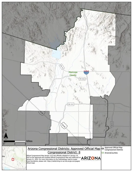 Congressional District 8 map