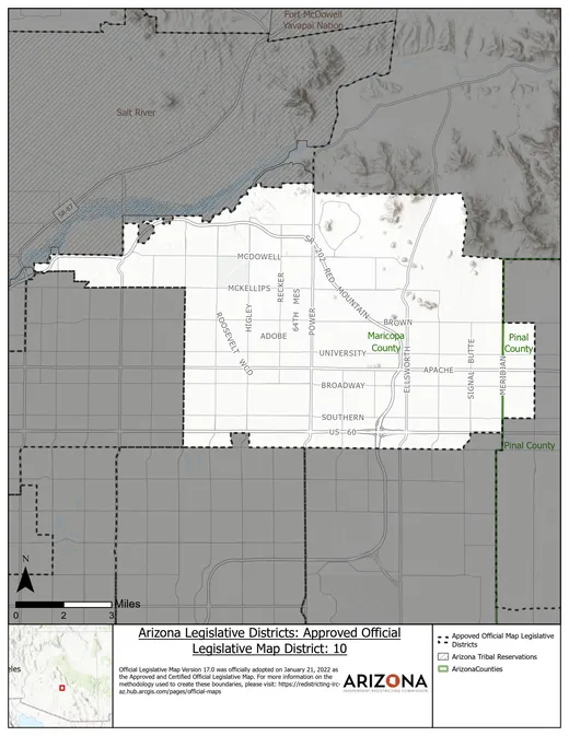 Legislative District 10 map