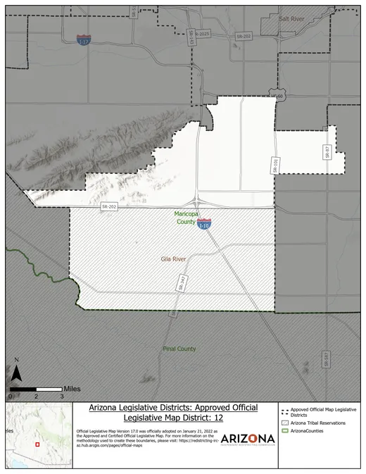 Legislative District 12 map
