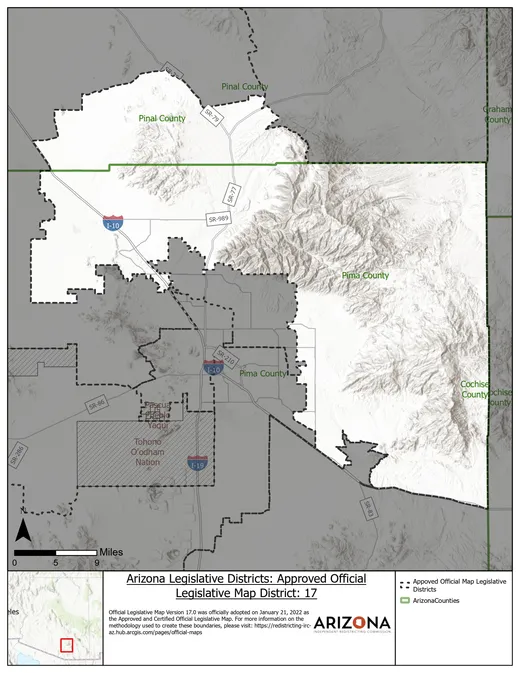 Legislative District 17 map