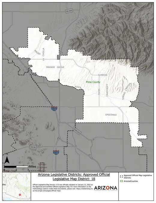 Legislative District 18 map