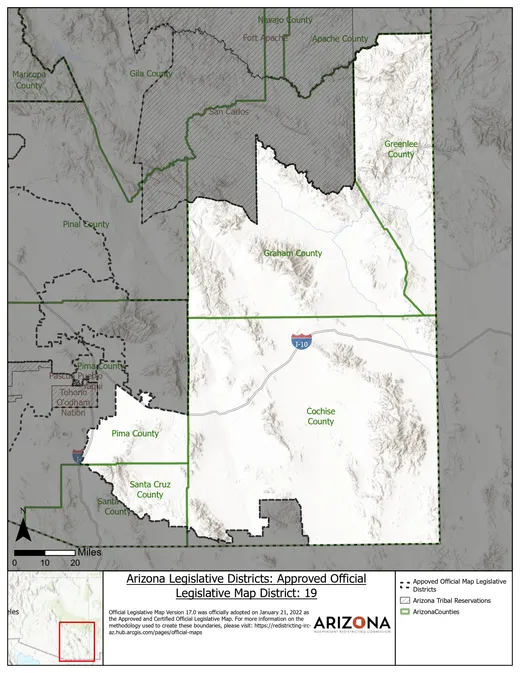 Legislative District 19 map