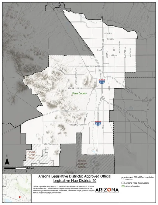 Legislative District 20 map