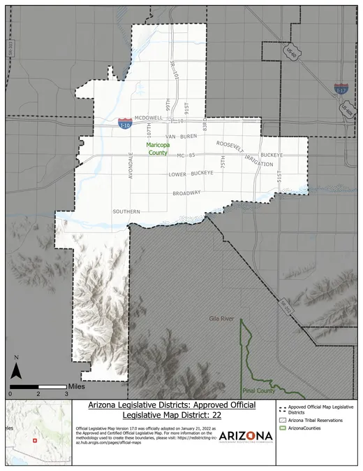 Legislative District 22 map