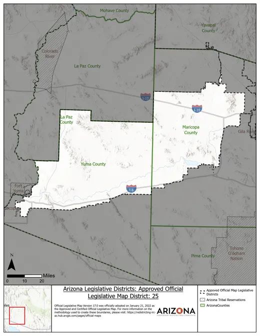 Legislative District 25 map
