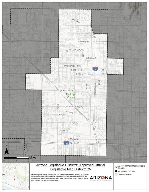 Legislative District 26 map