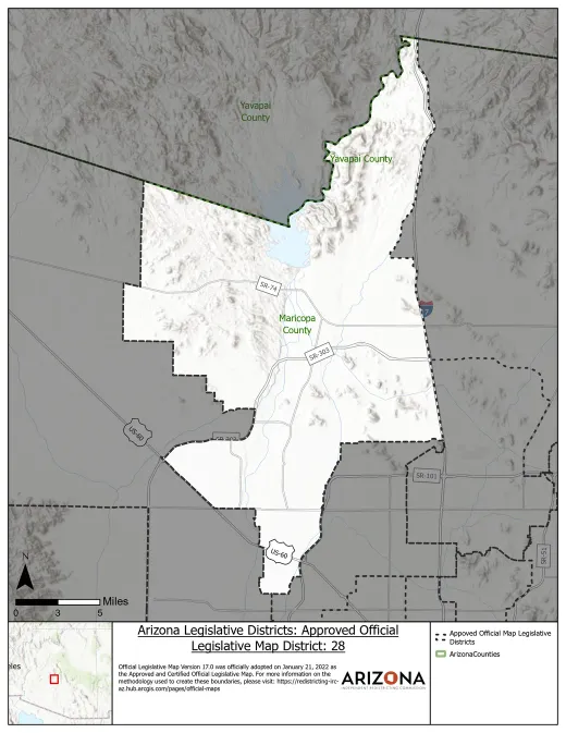 Legislative District 28 map