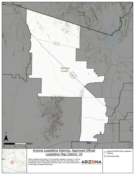 Legislative District 29 map