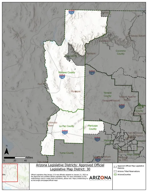 Legislative District 30 map