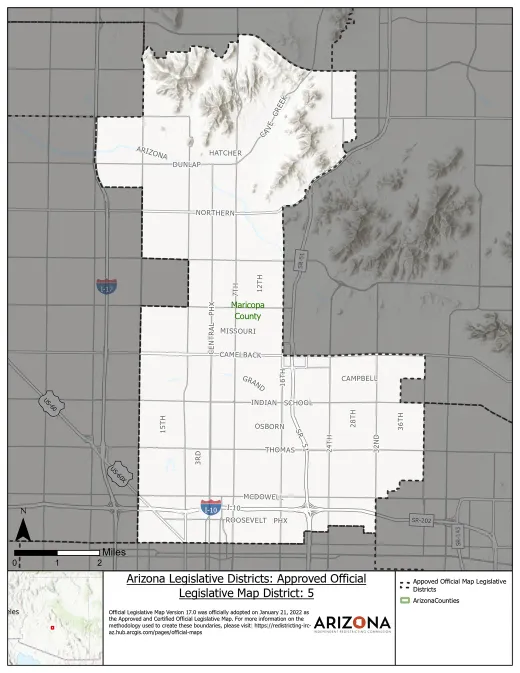 Legislative District 5 map