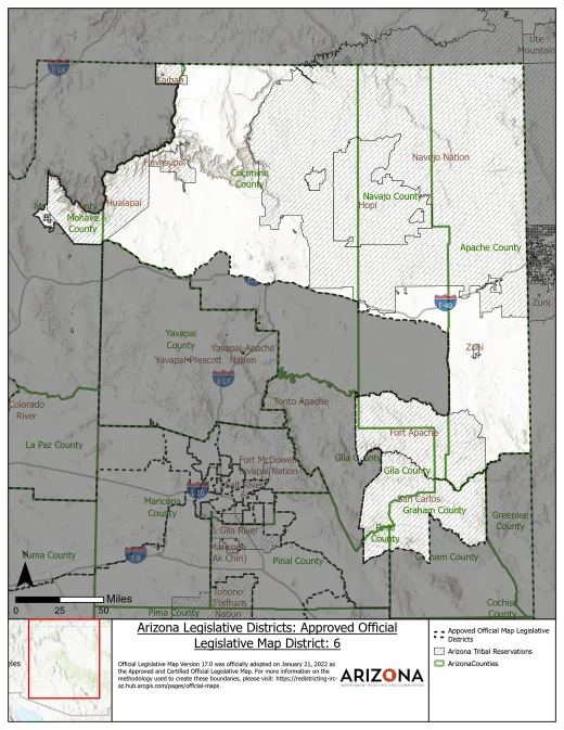 Legislative District 6 map