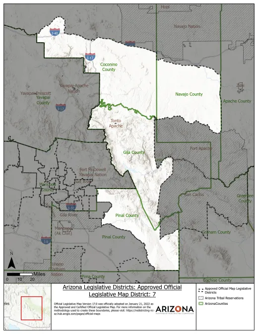 Legislative District 7 map