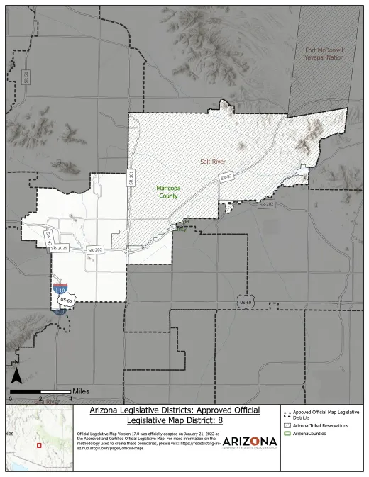 Legislative District 8 map