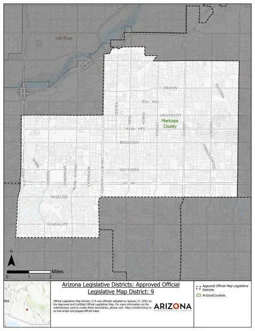 Legislative District 9 map